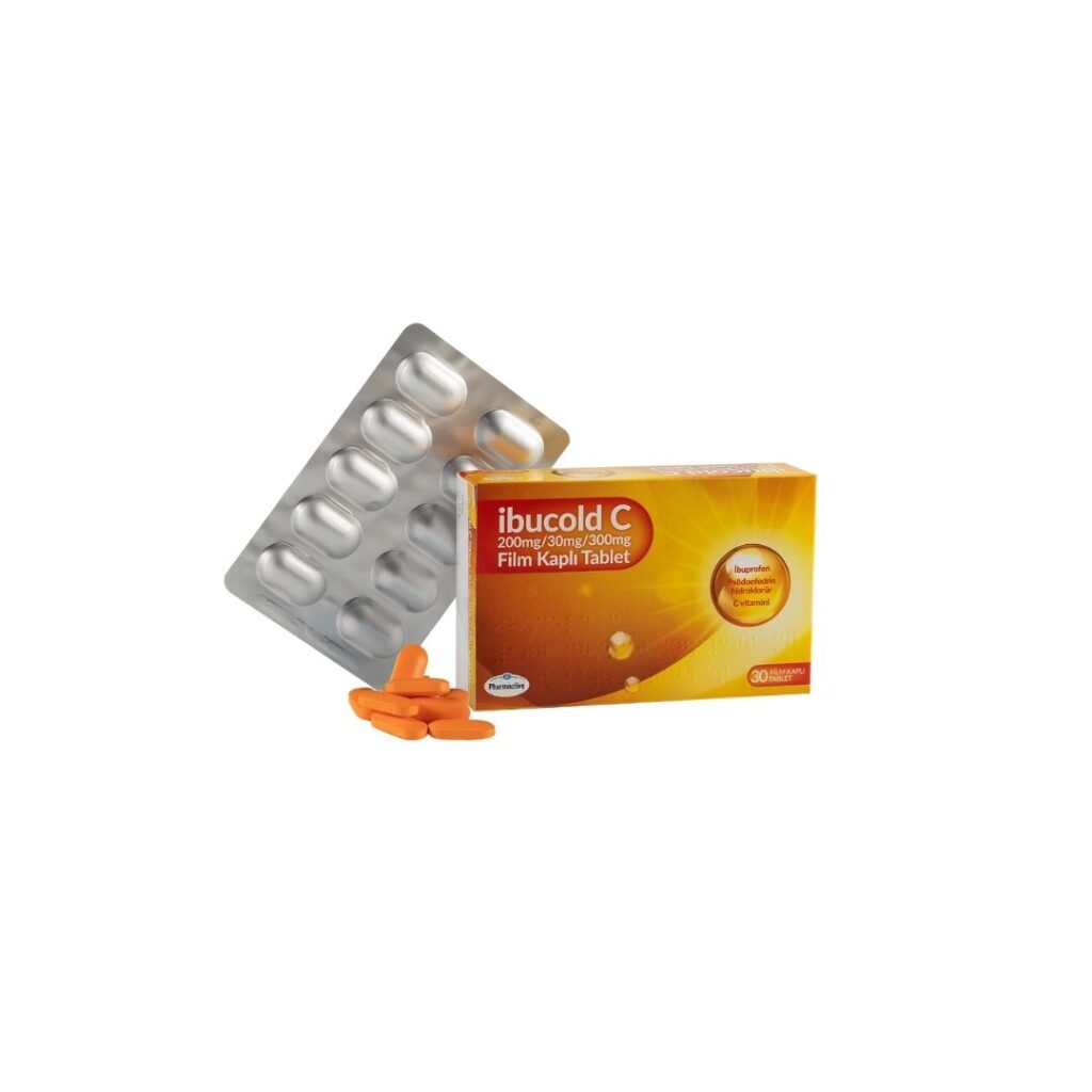 IBUCOLD C 200 MG/30 MG/300 MG FILM KAPLI TABLET (30 FILM KAPLI TABLET) 1 IBUCOLD C 200 MG 30 MG 300 MG FILM KAPLI TABLET 30 FILM KAPLI TABLET 22262