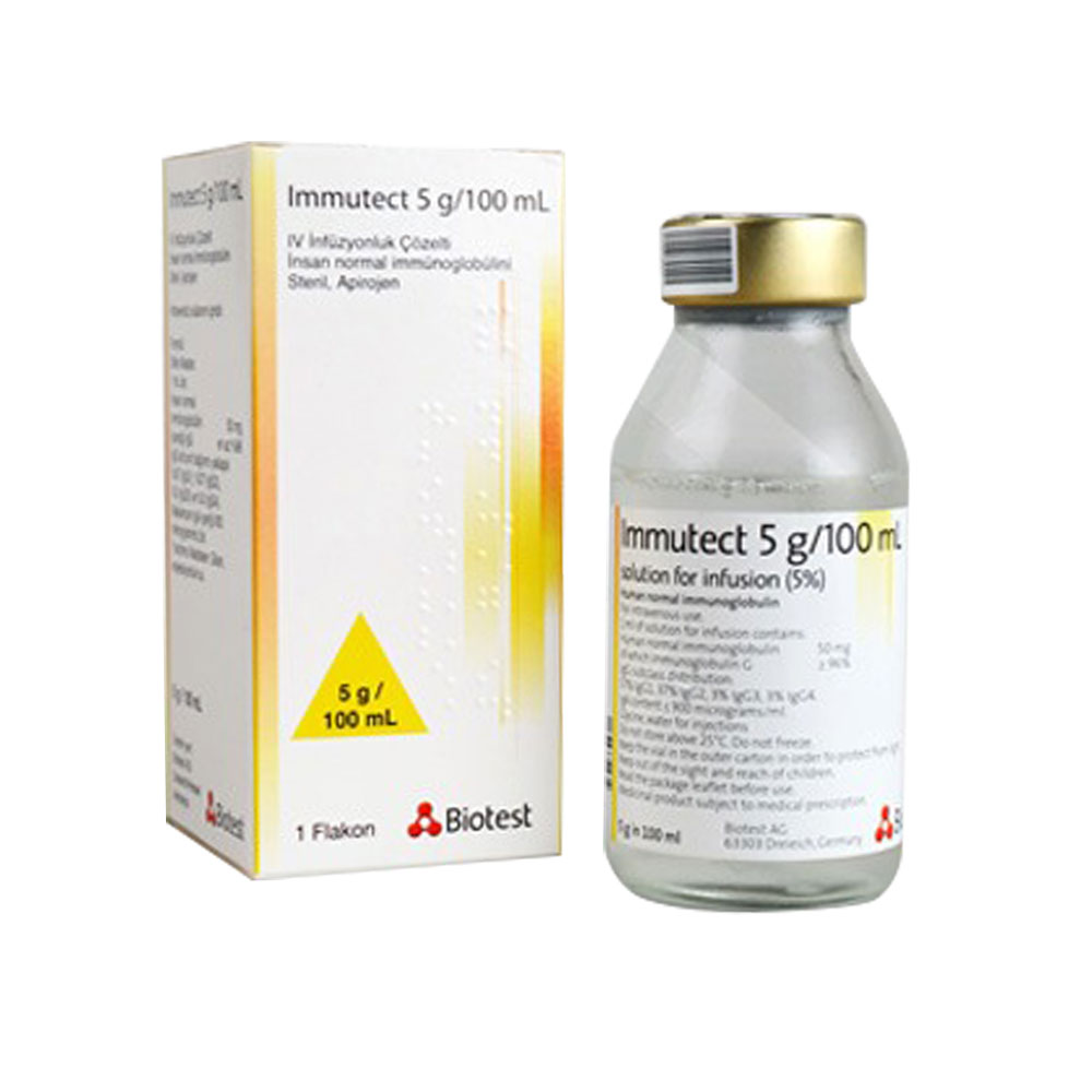 IMMUTECT 5 G/100 ML IV INFUZYONLUK COZELTI (1 FLAKON) 1 IMMUTECT 5 G 100 ML IV INFUZYONLUK COZELTI 1 FLAKON 22346