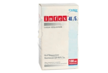 INFEX 50 MG/5 ML ORAL SUSPANSIYON HAZIRLAMAK ICIN KURU TOZ 100 ML 1 INFEX 50 MG 5 ML ORAL SUSPANSIYON HAZIRLAMAK ICIN KURU TOZ 100 ML 30737