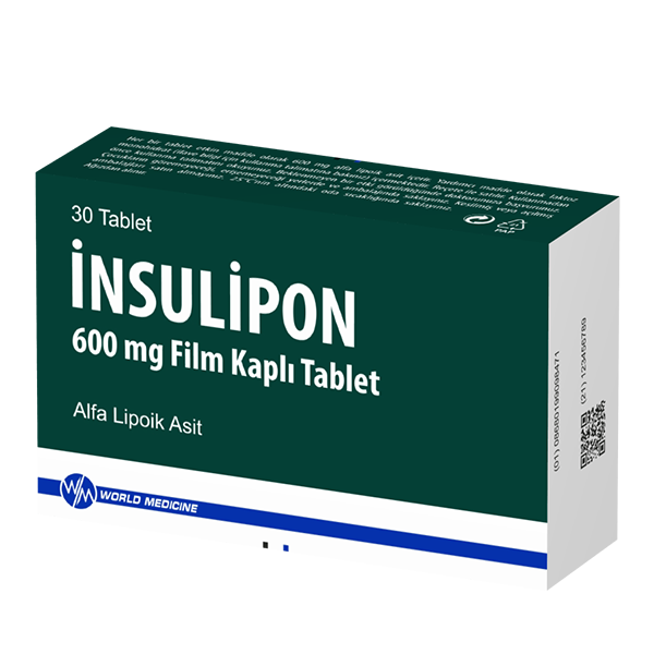 INSULIPON 600 MG FILM KAPLI TABLET (30 TABLET) 1 INSULIPON 600 MG FILM KAPLI TABLET 30 TABLET 22393