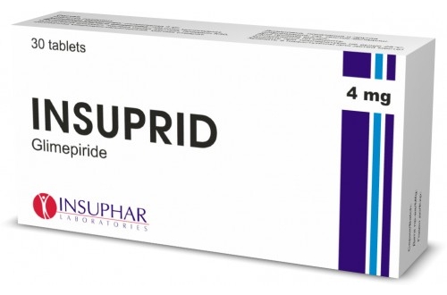 INSUPRID 4 MG 30 TABLET 1 INSUPRID 4 MG 30 TABLET 30800