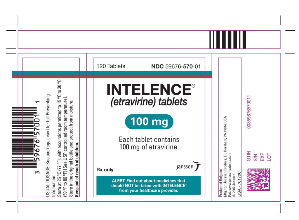 INTELENCE 100 MG 120 TABLET 1 INTELENCE 100 MG 120 TABLET 22395