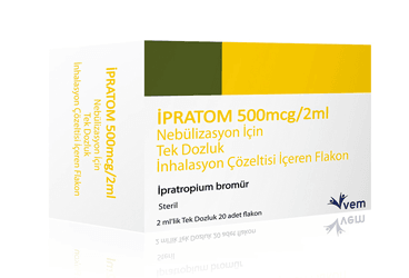IPRATOM 500 MCG/2 ML NEBULIZASYON ICIN TEK DOZLUK INHALASYON COZ. ICEREN 20 FLAKON 1 IPRATOM 500 MCG 2 ML NEBULIZASYON ICIN TEK DOZLUK INHALASYON COZ. ICEREN 20 FLAKON 22406