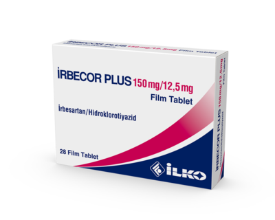 IRBECOR PLUS 150 MG /12,5 MG 28 FILM TABLET 1 IRBECOR PLUS 150 MG 125 MG 28 FILM TABLET 22412