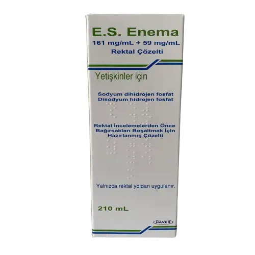 K.R. ENEMA 161 MG/ML + 59 MG/ML REKTAL COZELTI (210 ML) 1 K.R. ENEMA 161 MG ML 59 MG ML REKTAL COZELTI 210 ML 22560