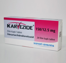 KARVEZIDE 150 MG/12,5 MG 28 TABLET 1 KARVEZIDE 150 MG 125 MG 28 TABLET 22619