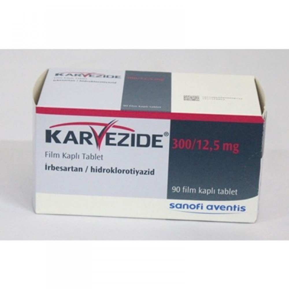 KARVEZIDE 300 MG/12,5 MG 28 FILM KAPLI TABLET 1 KARVEZIDE 300 MG 125 MG 28 FILM KAPLI TABLET 22620