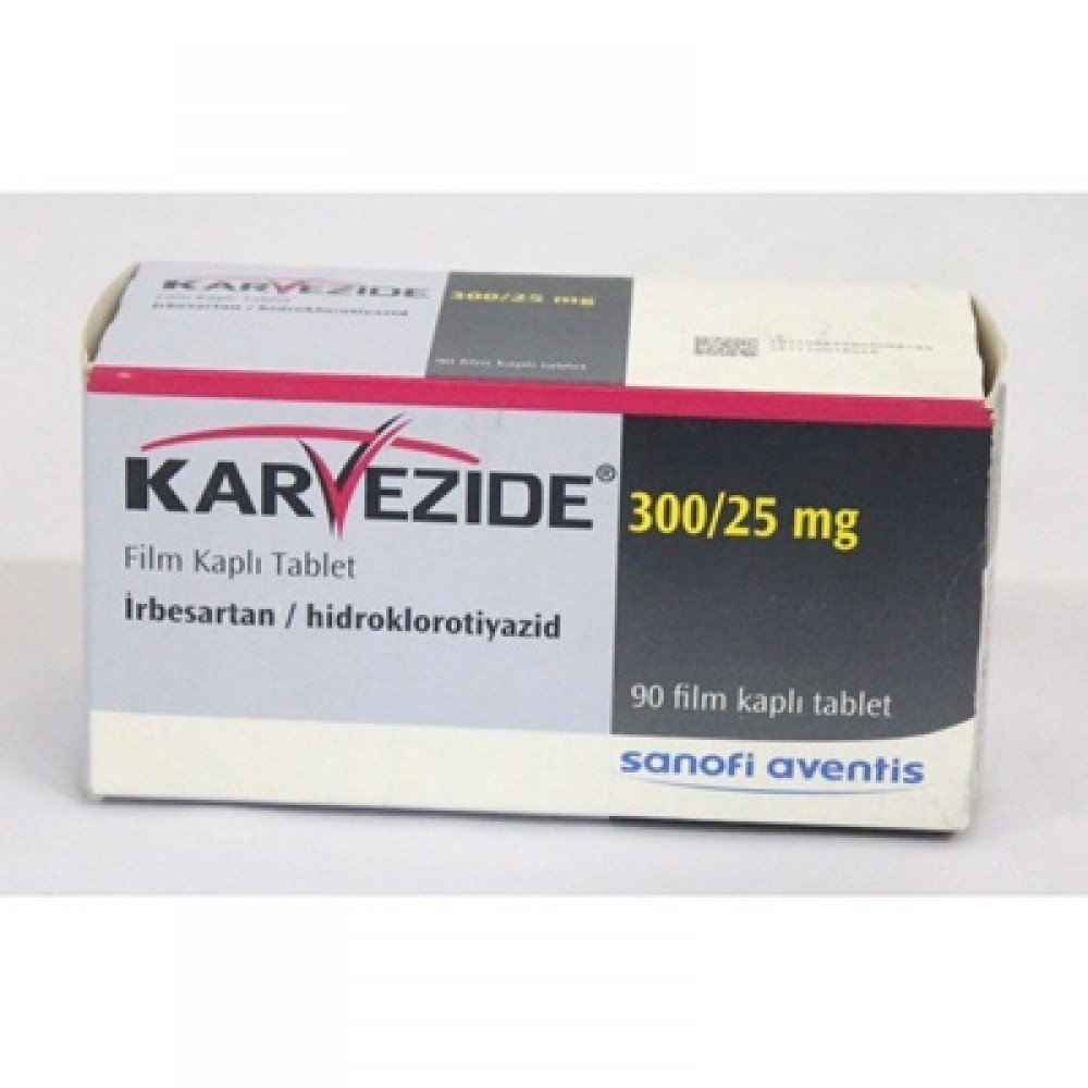 KARVEZIDE 300 MG/25 MG 28 FILM KAPLI TABLET 1 KARVEZIDE 300 MG 25 MG 28 FILM KAPLI TABLET 22621