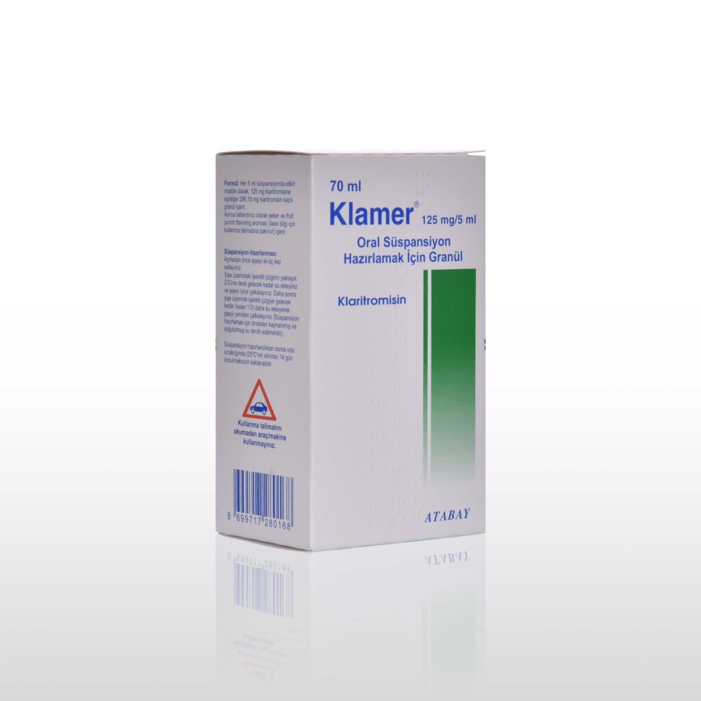 KLAMER 125 MG 70 ML SUSPANSIYON 1 KLAMER 125 MG 70 ML SUSPANSIYON 22695