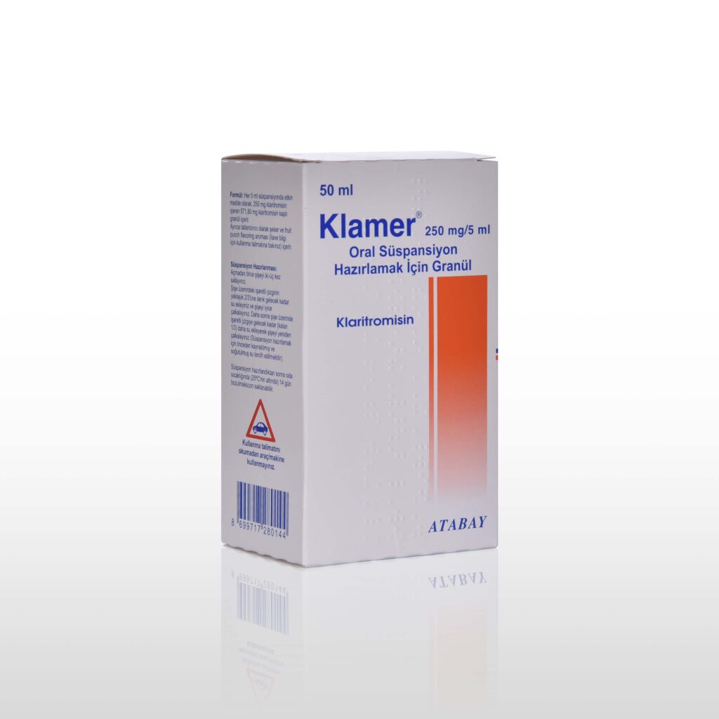 KLAMER 250 MG 50 ML SUSPANSIYON 1 KLAMER 250 MG 50 ML SUSPANSIYON 22697