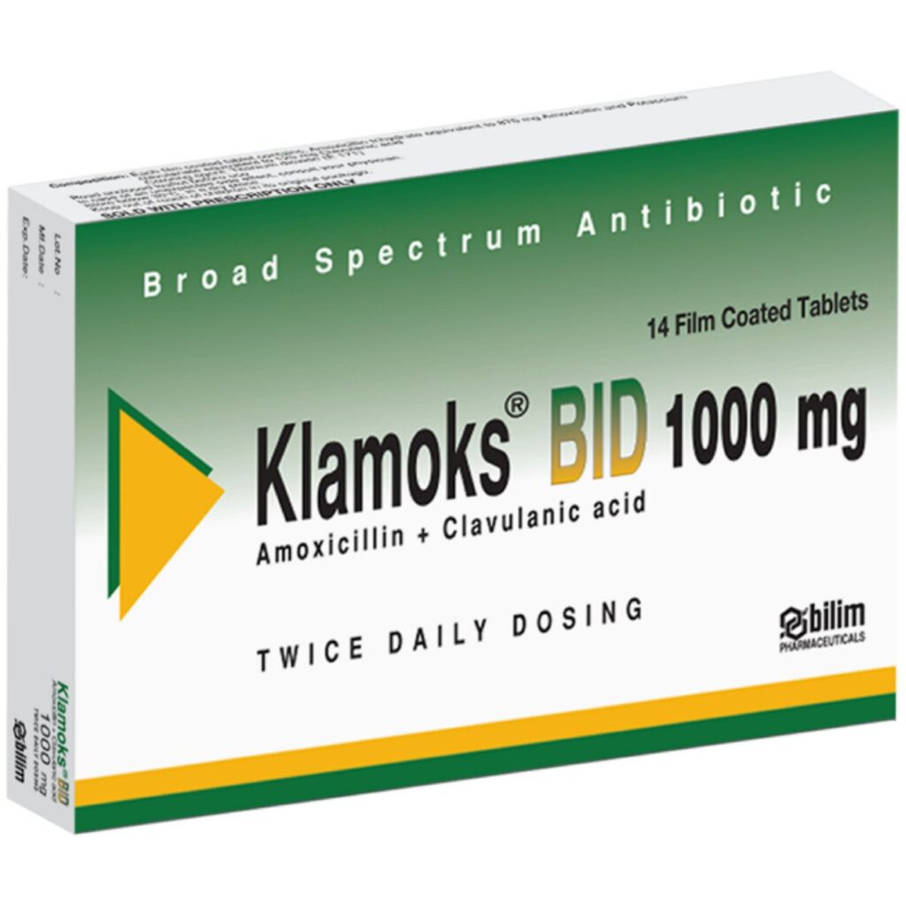 KLAMOKS BID 1000 MG 14 FILM TABLET 1 KLAMOKS BID 1000 MG 14 FILM TABLET 22701