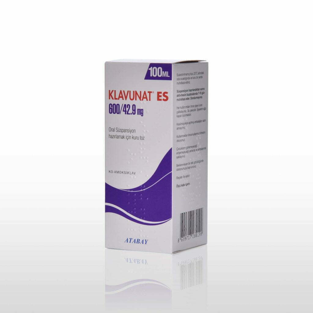 KLAVUNAT BID 400 57 MG 100 ML ORAL SUSPANSIYON 22719