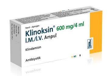 KLINOKSIN 600 MG 1 AMPUL 1 KLINOKSIN 600 MG 1 AMPUL 31184