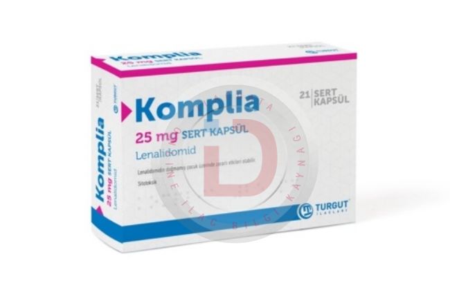KOMPLIA 25 MG SERT KAPSUL (21 ADET) 1 KOMPLIA 25 MG SERT KAPSUL 21 ADET 22757