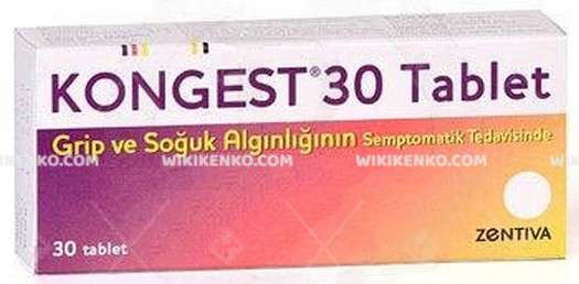 KONGEST 30 TABLET 1 KONGEST 30 TABLET 31240