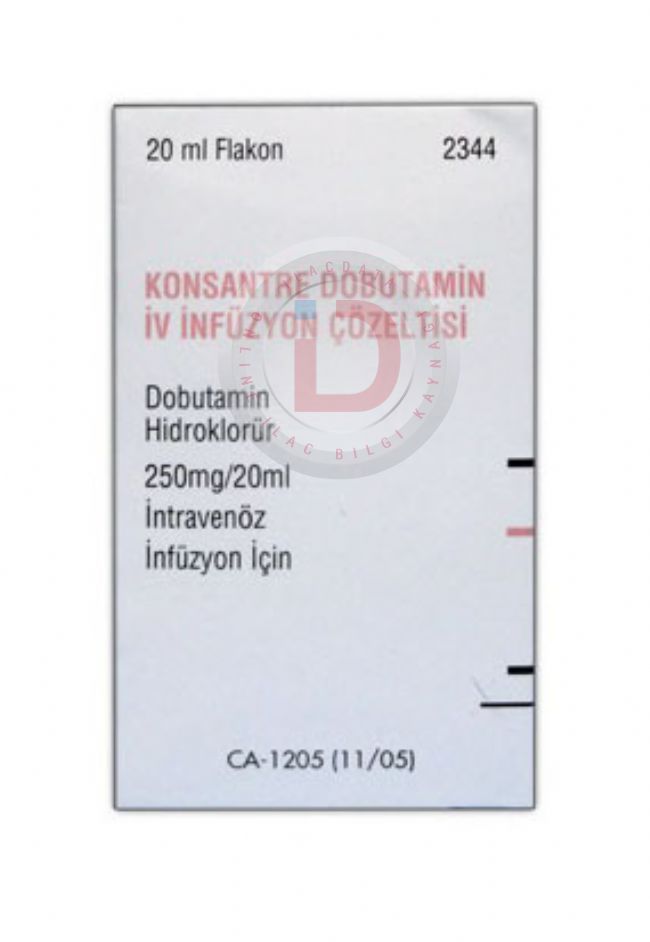 KONSANTRE DOBUTAMIN IV INFUZYON COZELTISI 250 MG/20 ML 1 FLAKON 1 KONSANTRE DOBUTAMIN IV INFUZYON COZELTISI 250 MG 20 ML 1 FLAKON 31243