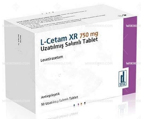 L-CETAM XR 750 MG 50 UZATILMIS SALIMLI TABLET 1 L CETAM XR 750 MG 50 UZATILMIS SALIMLI TABLET 31348