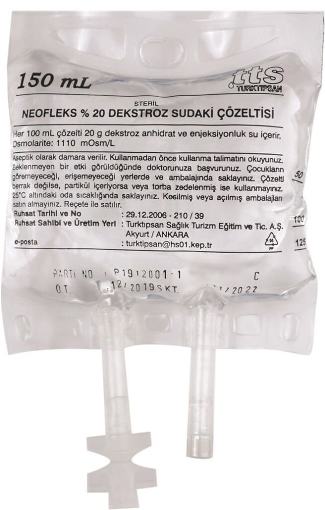 LAFLEKS %5 DEKSTROZ SOLUSYONU 150 ML (SETSIZ) 1 LAFLEKS 5 DEKSTROZ SOLUSYONU 150 ML SETSIZ 22808