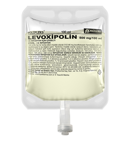 LEFOX 500 MG/100 ML IV INF. COZELTI ICIN FLAKON 1 LEFOX 500 MG 100 ML IV INF. COZELTI ICIN FLAKON 22904