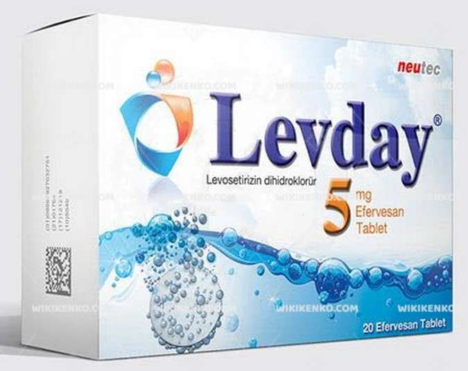 LEVDAY 5 MG 20 EFERVESAN TABLET 1 LEVDAY 5 MG 20 EFERVESAN TABLET 31402