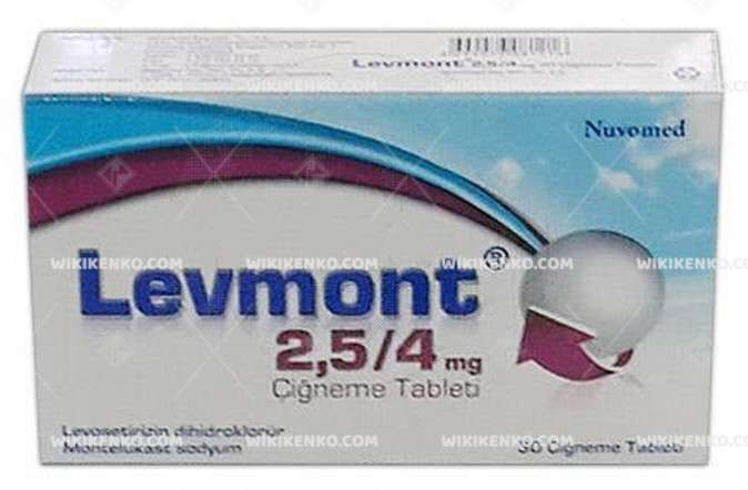 LEVMONT 2,5/4 MG 30 CIGNEME TABLET 1 LEVMONT 25 4 MG 30 CIGNEME TABLET 22951
