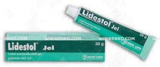 LIDESTOL 30 GR JEL 1 LIDESTOL 30 GR JEL 31481