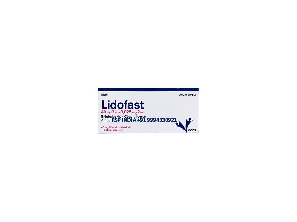 LIDOFAST ENJEKSİYONLUK COZELTI İCEREN 2ML 20 AMPUL 1 LIDOFAST ENJEKSIYONLUK COZELTI ICEREN 2ML 20 AMPUL 22986
