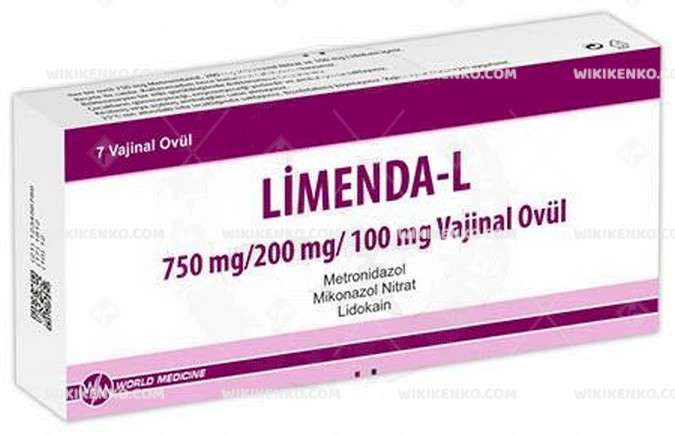 LIMENDA-L VAJINAL 7 OVUL 1 LIMENDA L VAJINAL 7 OVUL 23006