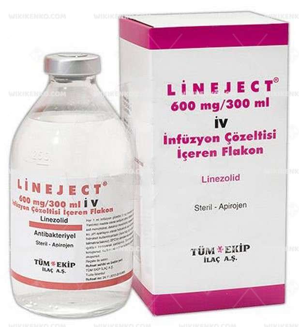 LINEJECT 600MG/300ML IV INFUZYON COZELTISI ICEREN FLAKON (1 FLAKON) 1 LINEJECT 600MG 300ML IV INFUZYON COZELTISI ICEREN FLAKON 1 FLAKON 31508