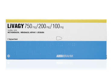 LIVAGY 750 MG/200 MG/100 MG VAJINAL OVUL (7 ADET) 1 LIVAGY 750 MG 200 MG 100 MG VAJINAL OVUL 7 ADET 23042
