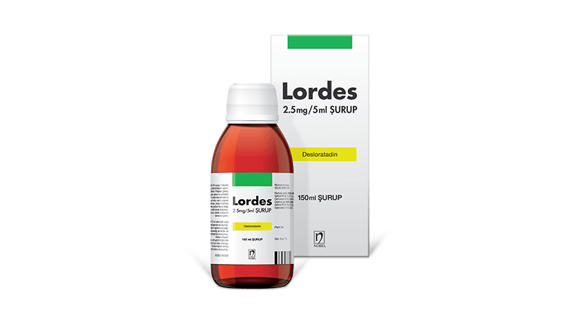 LORDES 2,5 MG/5 ML SURUP 150 ML 1 LORDES 25 MG 5 ML SURUP 150 ML 23070