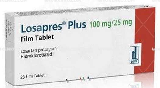 LOSAPRES PLUS 100/25 MG 28 FILM TABLET 1 LOSAPRES PLUS 100 25 MG 28 FILM TABLET 31598