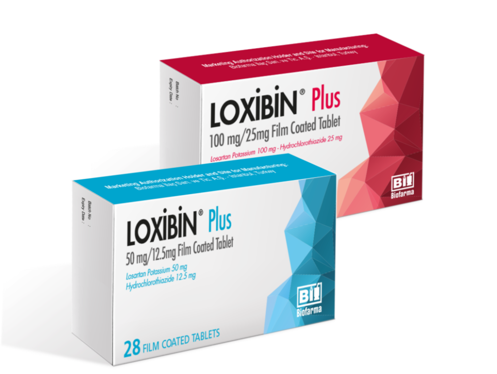 LOXIBIN PLUS 50 MG/12,5 MG 28 FILM TABLET 1 LOXIBIN PLUS 50 MG 125 MG 28 FILM TABLET 31626