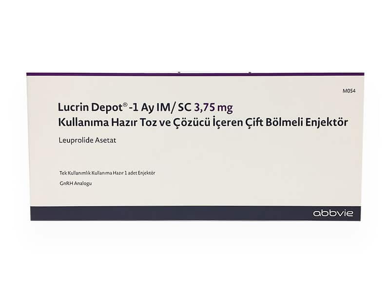 LUCRIN DEPOT 1 AY IM/SC 3,75 MG KULLANIMA HAZIR TOZ VE COZUCU ICEREN CIFT BOLMELI ENJEKTOR 1 LUCRIN DEPOT 1 AY IM SC 375 MG KULLANIMA HAZIR TOZ VE COZUCU ICEREN CIFT BOLMELI ENJEKTOR 23090