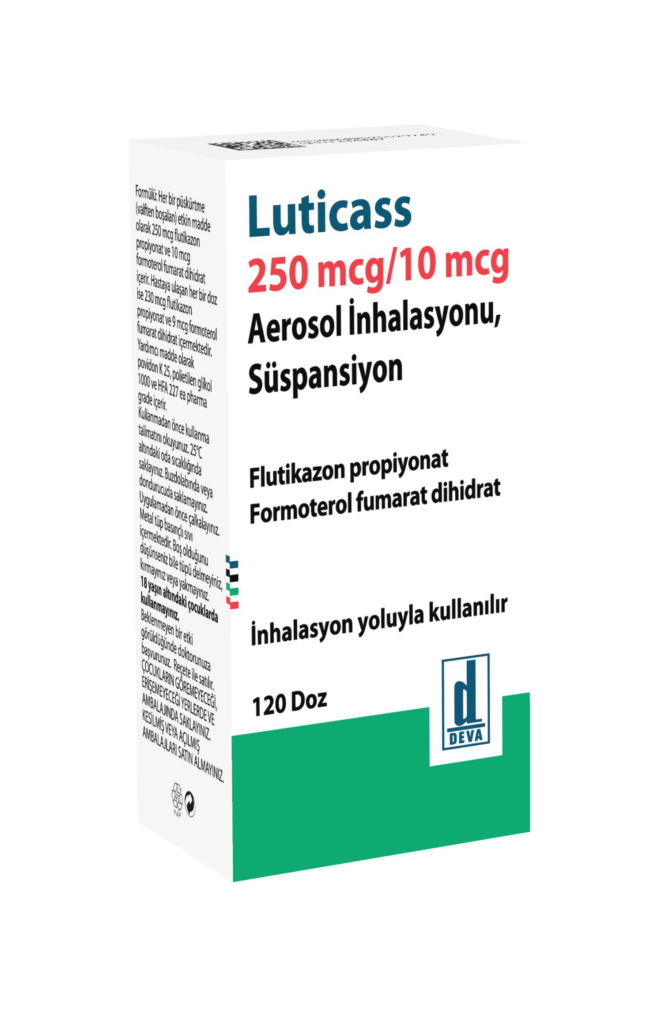 LUTICASS 50 MCG/ 5 MCG AEROSOL INHALASYONU, SUSPANSIYON (120 DOZ) 1 LUTICASS 50 MCG 5 MCG AEROSOL INHALASYONU SUSPANSIYON 120 DOZ 31652
