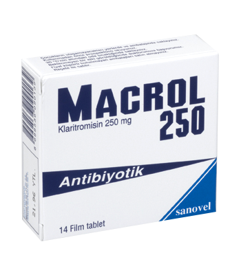 MACROL 250 MG 14 FILM TABLET 1 MACROL 250 MG 14 FILM TABLET 23119