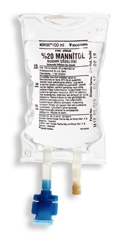 MANNITOL SUDAKI COZELTISI 100 ML (SETLI-MEDIFLEKS) 1 MANNITOL SUDAKI COZELTISI 100 ML SETLI MEDIFLEKS 19022