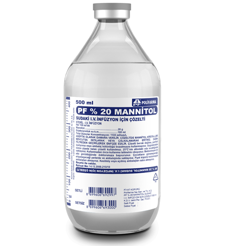 MANNITOL SUDAKI SOLUSYON 500 ML (CAM SISE) SETSIZ 1 MANNITOL SUDAKI SOLUSYON 500 ML CAM SISE SETSIZ 19031