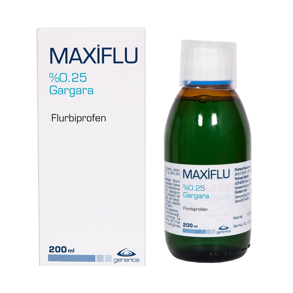 MAXIFLU %0,25 GARGARA (200 ML, 1 SISE) 1 MAXIFLU 025 GARGARA 200 ML 1 SISE 23181