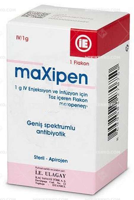 MAXIPEN 1 GR IV ENJEKSIYON VE INFUZYON ICIN TOZ ICEREN 1 FLAKON 1 MAXIPEN 1 GR IV ENJEKSIYON VE INFUZYON ICIN TOZ ICEREN 1 FLAKON 23186