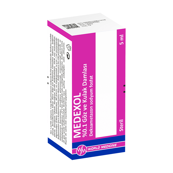 MEDEXOL %0,1 GOZ VE KULAK DAMLASI(1 MG/ML, 5ML) 1 MEDEXOL 01 GOZ VE KULAK DAMLASI1 MG ML 5ML 23193
