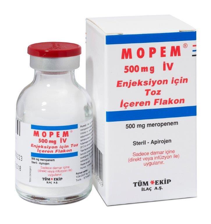 MERONEM 500 MG IV ENJ. ICIN TOZ ICEREN 1 FLAKON 1 MERONEM 500 MG IV ENJ. ICIN TOZ ICEREN 1 FLAKON 31903