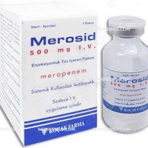 MEROSID 500 MG IV ENJEKTABL TOZ ICEREN 1 FLAKON 1 MEROSID 500 MG IV ENJEKTABL TOZ ICEREN 1 FLAKON 23242