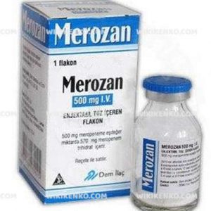 MEROZAN 500 MG ENJEKTABL TOZ ICEREN 1 FLAKON 1 MEROZAN 500 MG ENJEKTABL TOZ ICEREN 1 FLAKON 31906