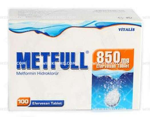 METFULL 500 MG 100 EFERVESAN TABLET 1 METFULL 500 MG 100 EFERVESAN TABLET 31918