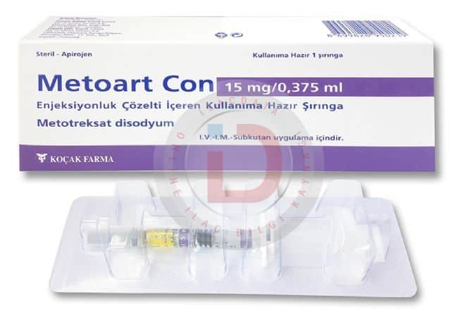 METOART CON 15 MG/ 0,375 ML ENJEKSIYONLUK COZELTI ICEREN ENJEKTOR ( 1 ENJEKTOR) 1 METOART CON 15 MG 0375 ML ENJEKSIYONLUK COZELTI ICEREN ENJEKTOR 1 ENJEKTOR 23269