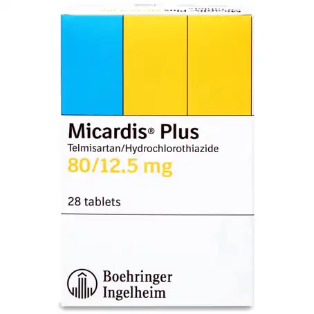 MICARDIS PLUS 80/12,5 MG 28 TABLET 1 MICARDIS PLUS 80 125 MG 28 TABLET 23300