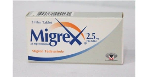 MIGREX 2,5 MG 3 FILM TABLET 1 MIGREX 25 MG 3 FILM TABLET 32013