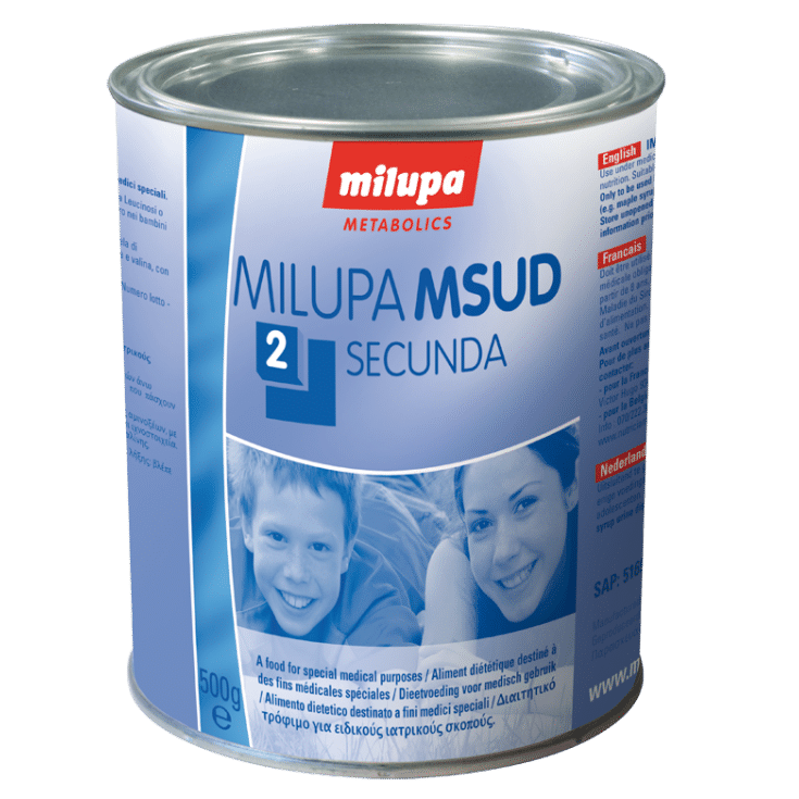 MILUPA MSUD 2 SECUNDA (500 G) 1 MILUPA MSUD 2 SECUNDA 500 G 23334