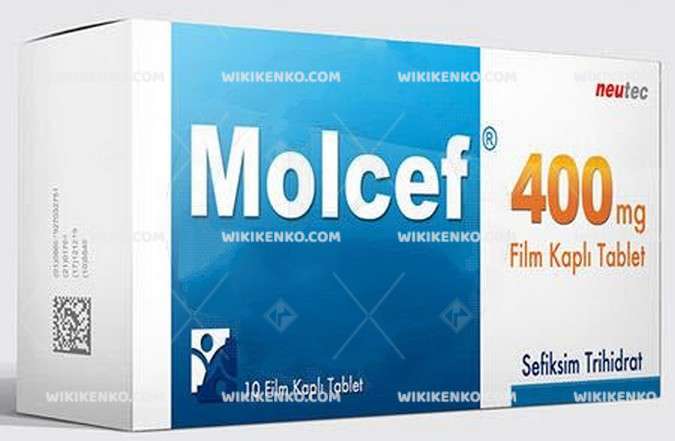 MOLCEF 400 MG 10 FILM TABLET 1 MOLCEF 400 MG 10 FILM TABLET 23392